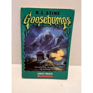 GOOSEBUMPS Ghost Beach by R.‎ L. Stine 1994 90s Vintage Y2K Paperback Mid Grade